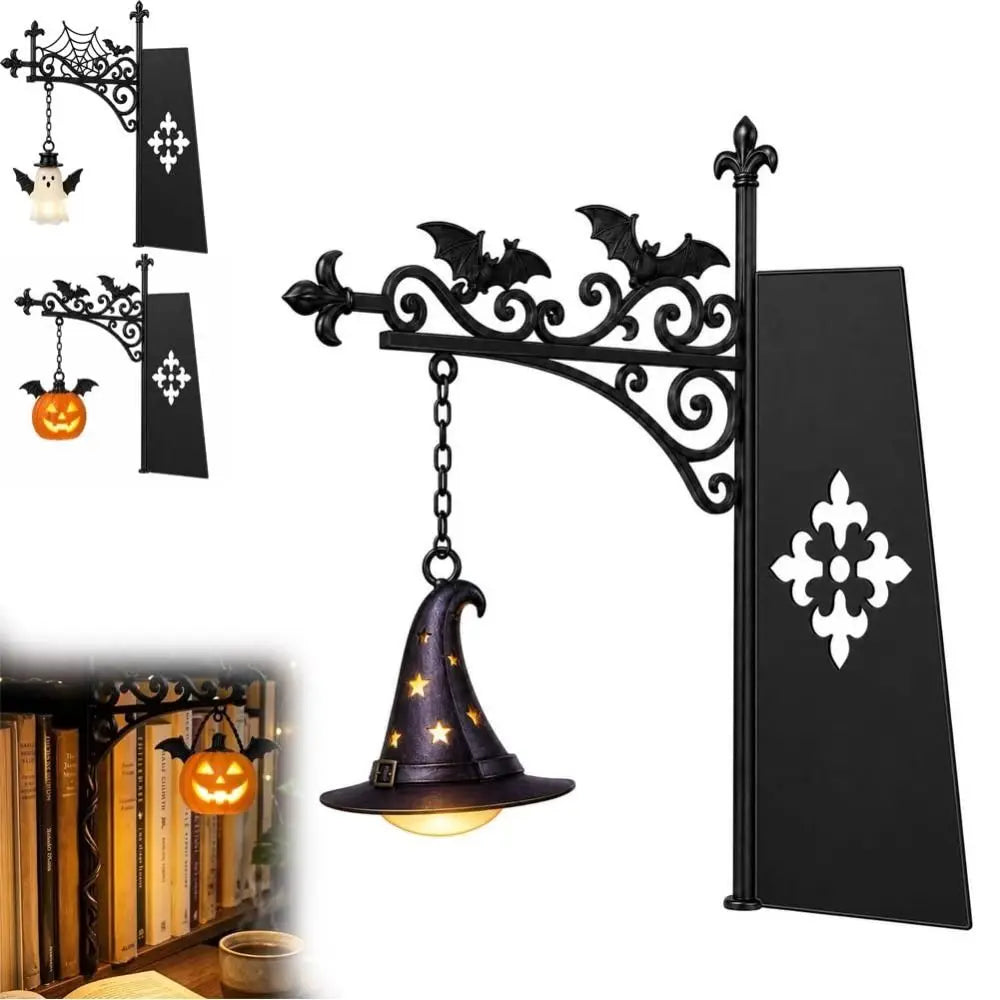 Cozy Ghost Shape Halloween Library Shelf Lanterns Cut Figurine Miniature - product image 2