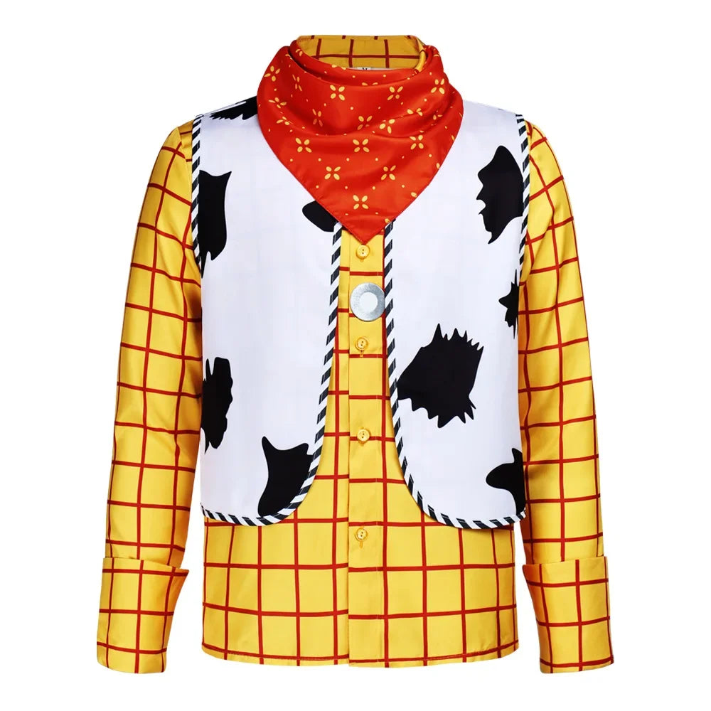Adult Toy Woody Costume Story Halloween Woody Tracy Costume Shirt Vest Bandana Cowboy - as shown 1 / XXXL