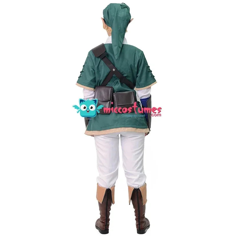 Miccostumes's-8 Princess Link Green halloween costume for Men Cosplay Costumes - product image 4