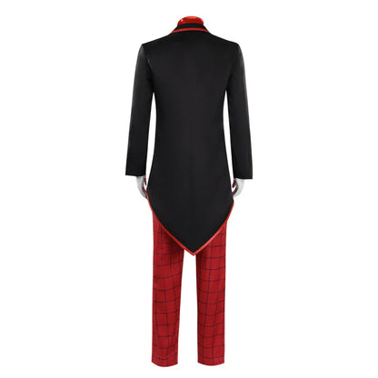 The Mask Costume Stanley Ipkiss Horror Clown Black Tuxedo Suit Jim Carrey Mask Outfit - Costume / XXXL