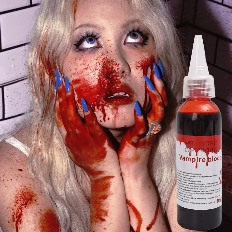 Halloween Fake Makeup Blood DIY Cosplay Prank Emulation Props Person Plasma Horror Festival Party Decorations - product image 2