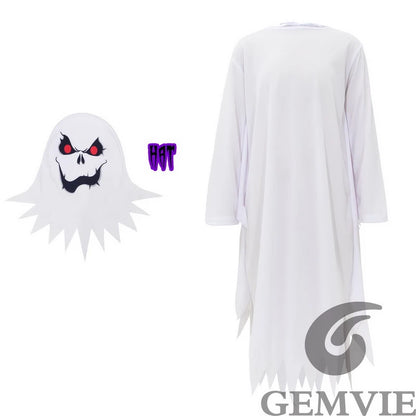 Kids' Ghost White Scary Suit Costume - alternate view 2