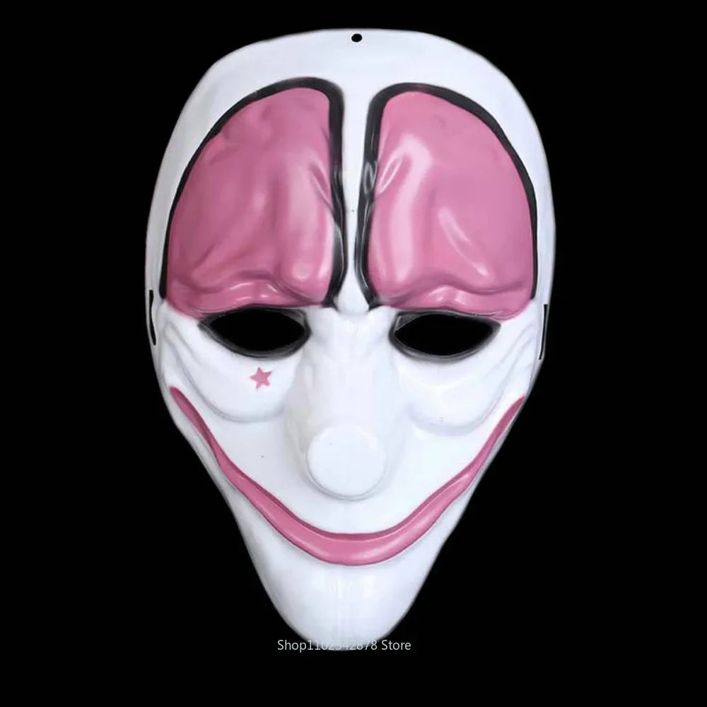 Scary Clown Mask Payday 2 US Flag Clown Masks Mask Horrible Pay Day Mask Halloween Prop - Red