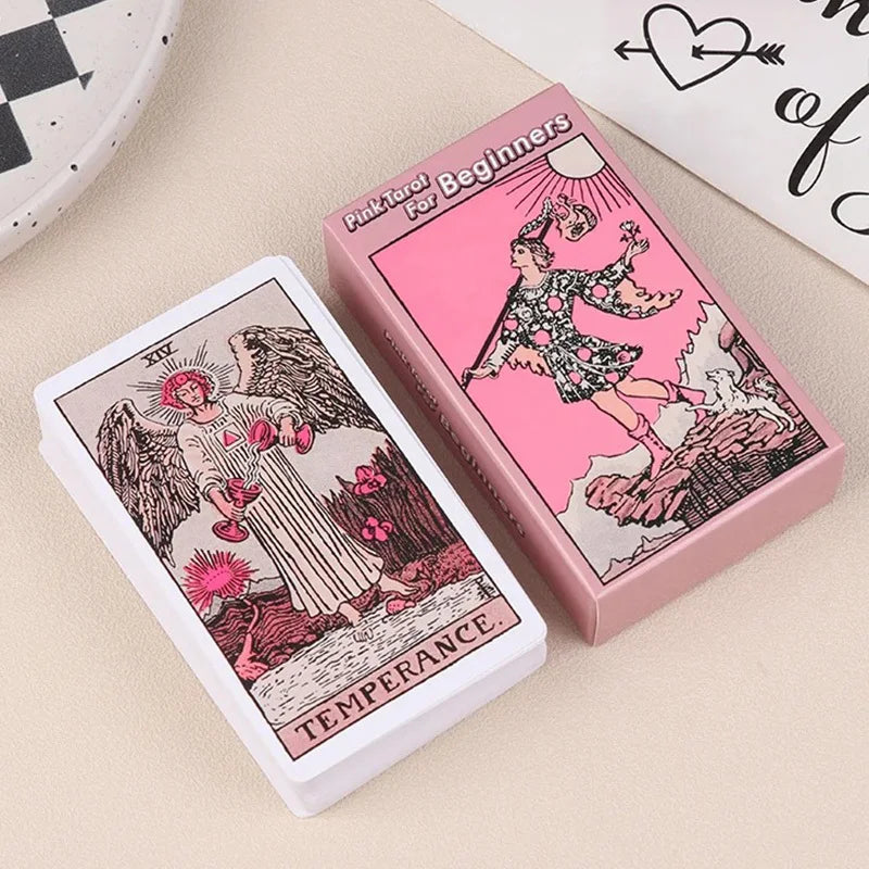 Pink Classic Tarot Deck – 78 Cards