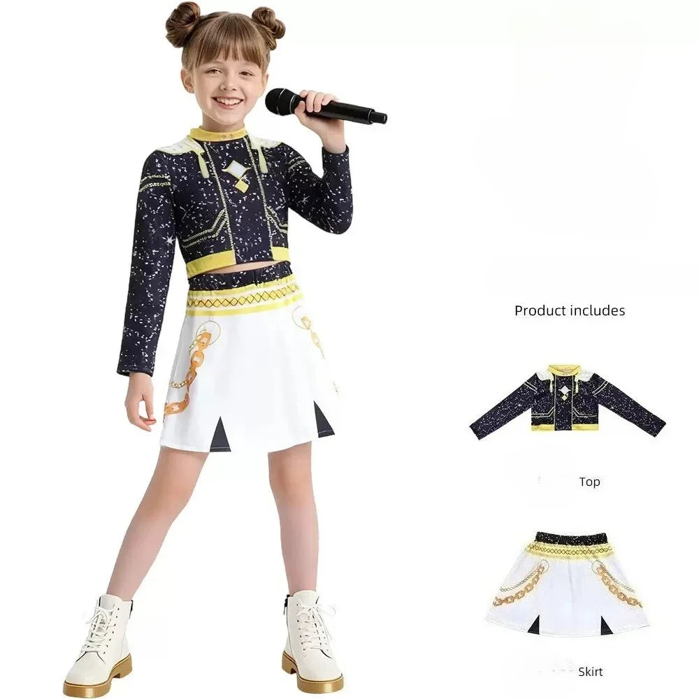 Warrior K Pop Disguise Rumi Costume Zoey Costume Mira Black 3D Printing Group Women - N2 / 120cm