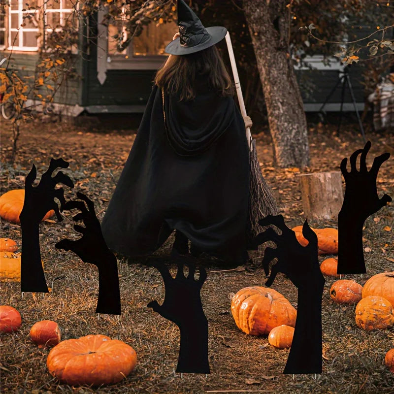 Halloween Decoration Black Hand Courtyard Outdoor Garden Lawn Stake Logo Suitable For Halloween Party - product image 3