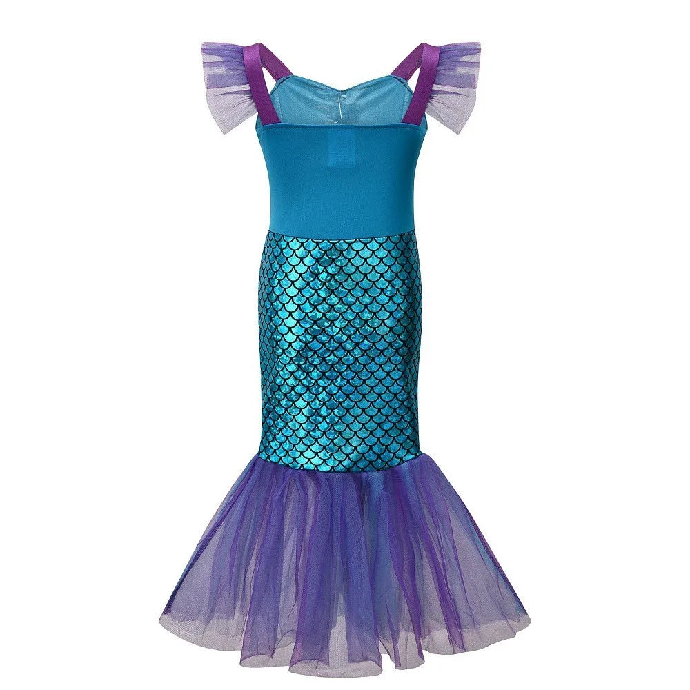 Kids' Princess Sleeveless Mermaid Fairy Tale Funny Costume - alternate view 2