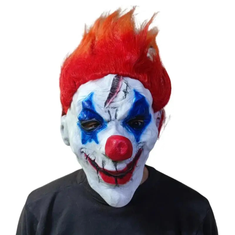 Halloween Various Clown Mask Costume Mask Latex Masks Helmet NPC Prank Scare Headgear Bar - Style9