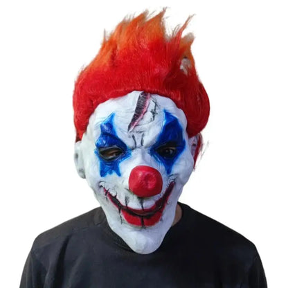 Halloween Various Clown Mask Costume Mask Latex Masks Helmet NPC Prank Scare Headgear Bar - Style9