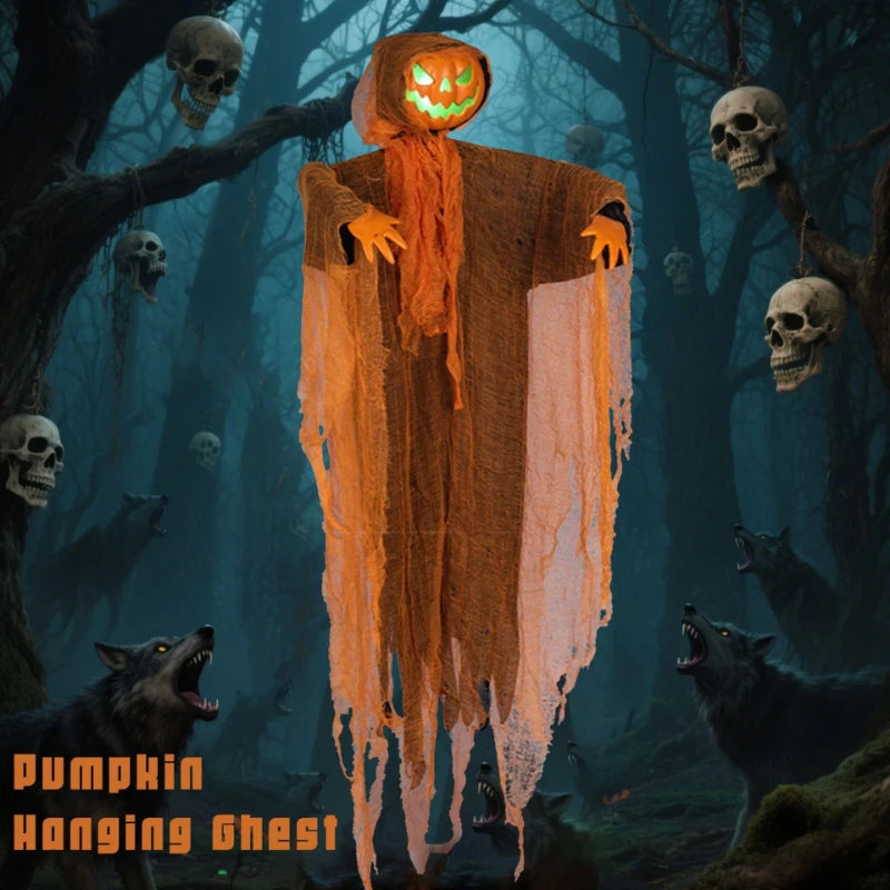 Halloween Decoration Luminous Demon Pumpkin Scarecrow Hanging Ornaments - product image 1