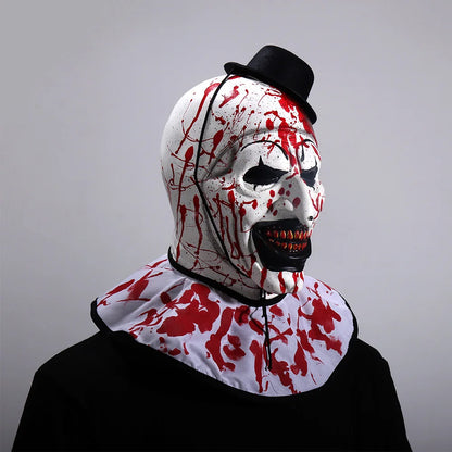 Horror Bloody Terrifier 3 Art the Clown Mask Costume Demon Joker Killer Latex Helmet - View 3