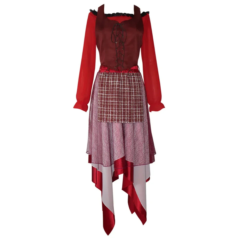 Adult Halloween Hocus Pocus Witch Mary Sarah Winifred Dress Cospaly Vampire Movie - A / S