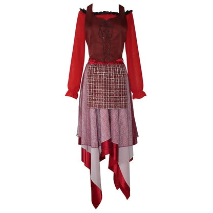 Adult Halloween Hocus Pocus Witch Mary Sarah Winifred Dress Cospaly Vampire Movie - A / S