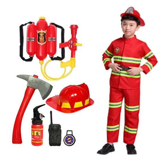Kids' Firefighter Uniform Sam Fireman Costume