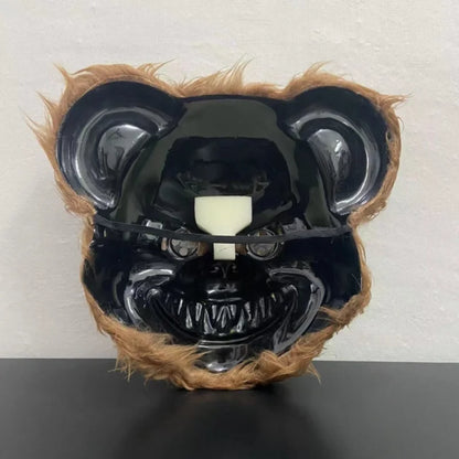Bloody Plush Bear Mask Halloween Ghost Festival Mask Realistic Bloody Bear Headgear Performance Prop - product image 3