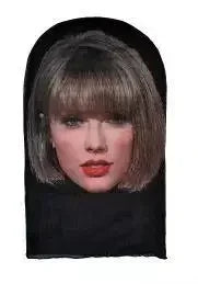 Costume Headwear Hip Hop Hood Hat Headgear 3D Printed Kanye Mask Elastic Mesh Halloween - 8