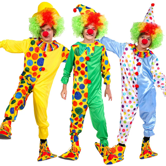 Circus Clown Costumes Kids Costumes Jumpsuits Hats - ZA-011 / L