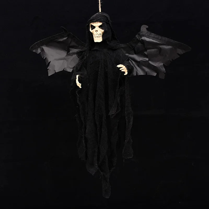 Halloween Hanging Ghost Horror Sound Eyes Glowing Wings Moving Indoor Outdoor - product image 2
