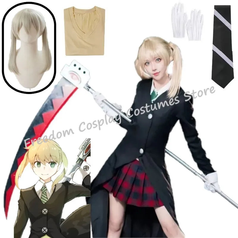 Maka Albarn-Inspired Cosplay Costume & Wig Options - only wig S