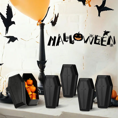 6/12pcs Coffin Halloween Box Prank Ornament Plastic Candy Gift Treat Box Party - product image 4
