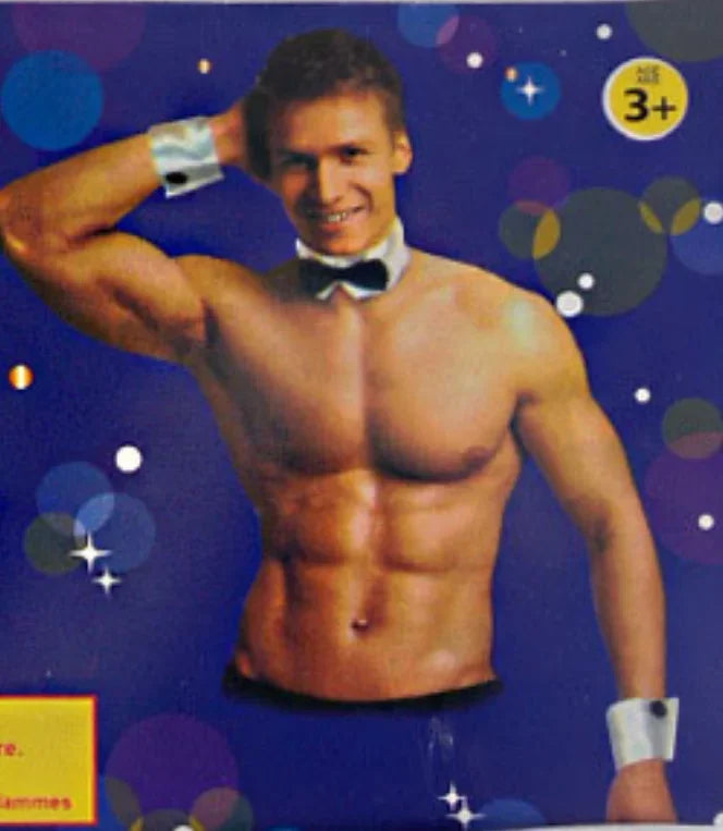 Men's Festive Dancer Bow Tie Collar and Cuffs Single Halloween Costume - View 5