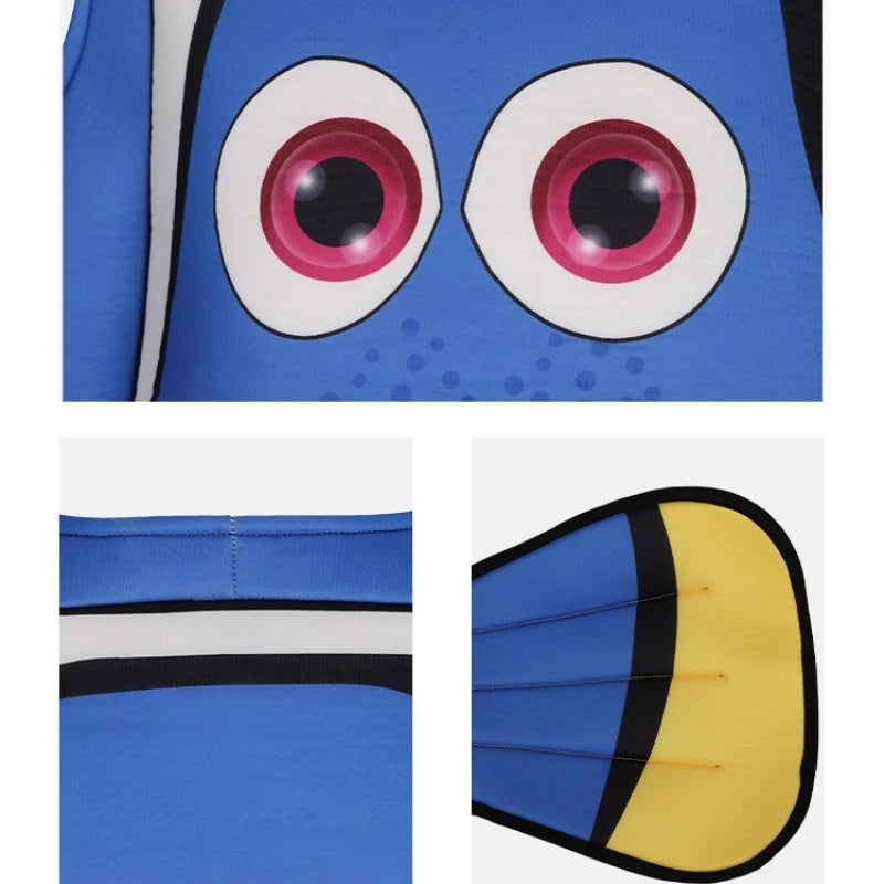 Kids' Clownfish Costume Jumpsuit with Hood - view 2