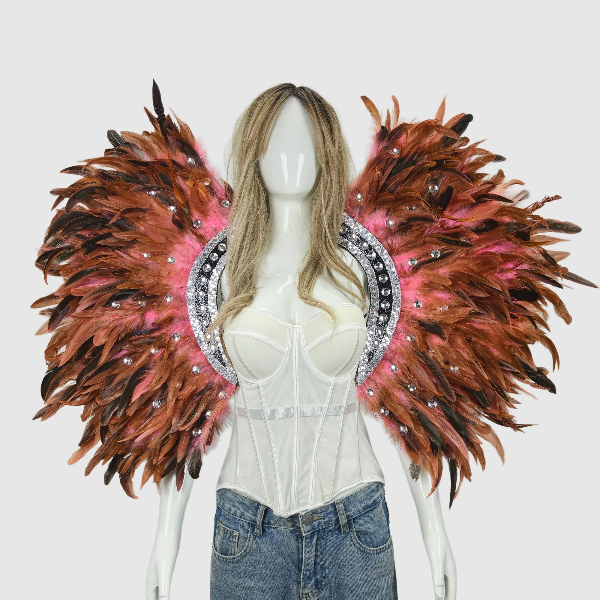 Feather shawls and scarves for Halloween, unisex, feather carnival - product image 7
