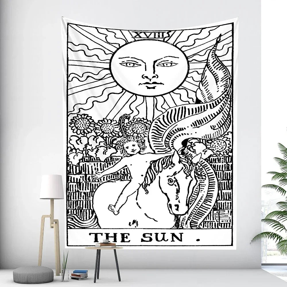 Moon Goddess Mandala Mystical Tapestry