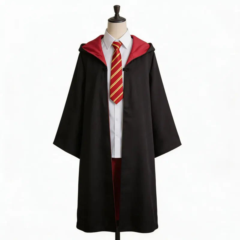 Costume Haloween Haliday Costume Magic Robe Cloak with Tie Kids Adult Uniform Outfit - Blue robe only / Adult XXL