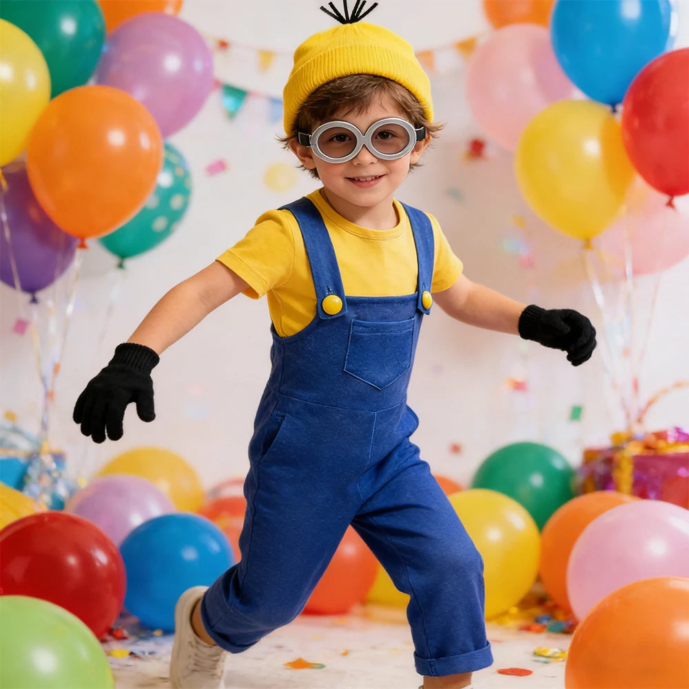 Children's Summer Sets Cosplay Clothing Strap Set Birthday Costumes Stage Performance Costume Boys Movie Theme Party Clothing
