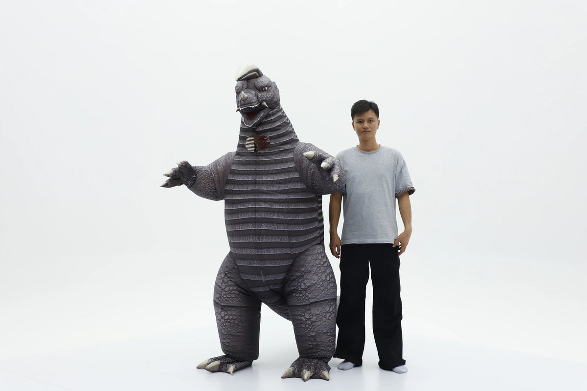 Adult Gray Monster Inflatable Costume – Halloween Party Mascot