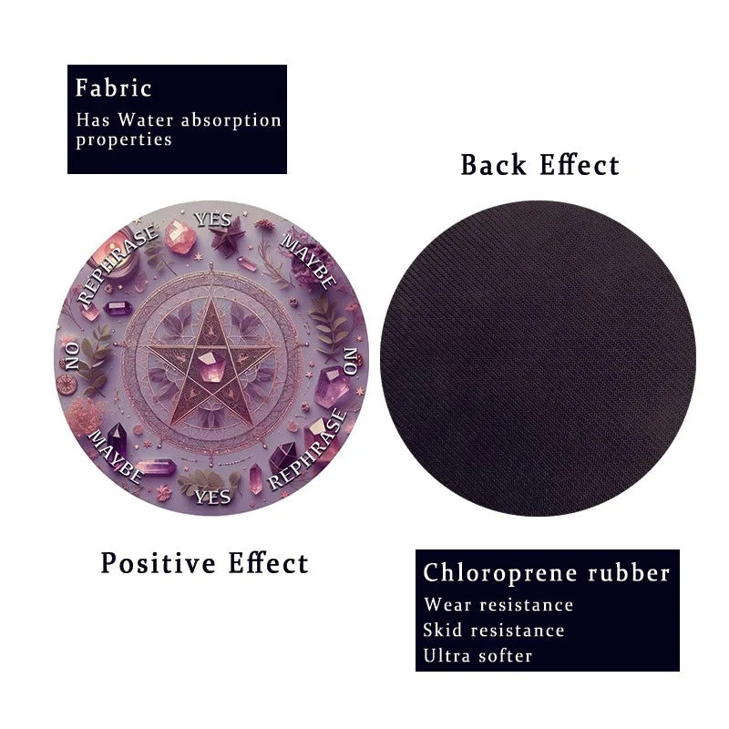 Crystal & Star Astrology Pendulum Divination Mat