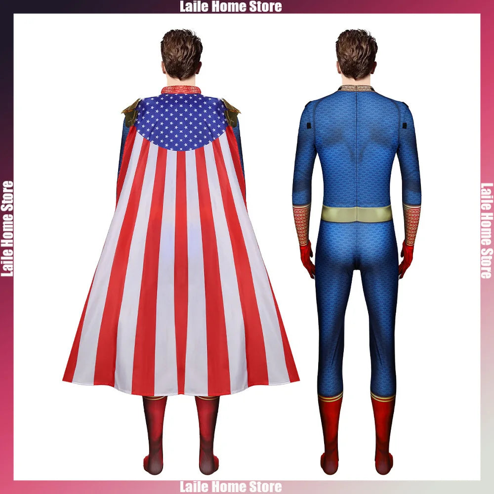The Boys Cospaly the Homelander Costume Women Men Halloween Costume Antony Starr Superhero - A / L