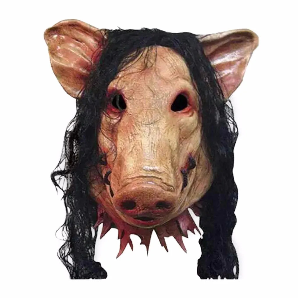 Horror Latex Animal Pig Mask Novelty Halloween Carvial Easter Costume Accessory Cosplay WineParty