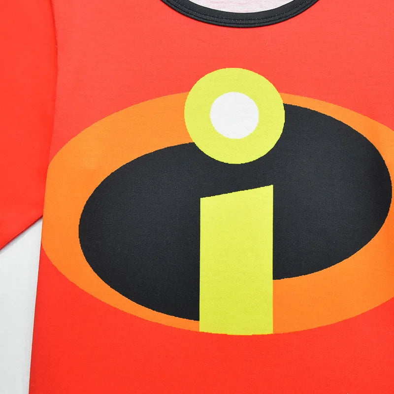Kids Incredibles Red Halloween Costume Set with Mask & Cloak