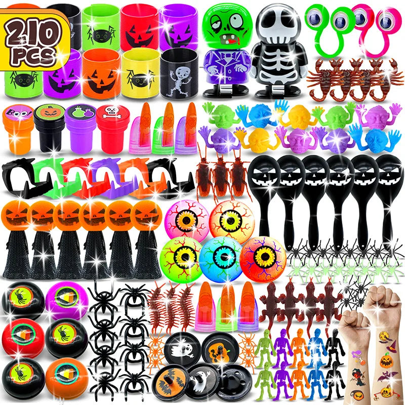 10PCS Halloween Fidget Toys Skull Pumpkin Stress Relief Sensory Toys for Boys Girls Halloween Party Favors - product image 1