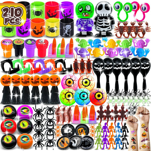 10PCS Halloween Fidget Toys Skull Pumpkin Stress Relief Sensory Toys for Boys Girls Halloween Party Favors - product image 1