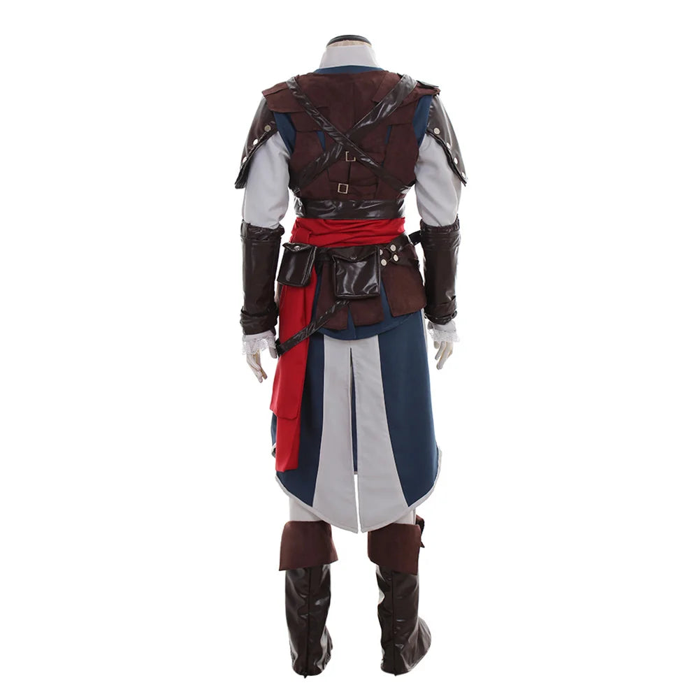 Edward Kenway Costume Men Battle Uniform Suits Full Set Halloween Outfits - View 6