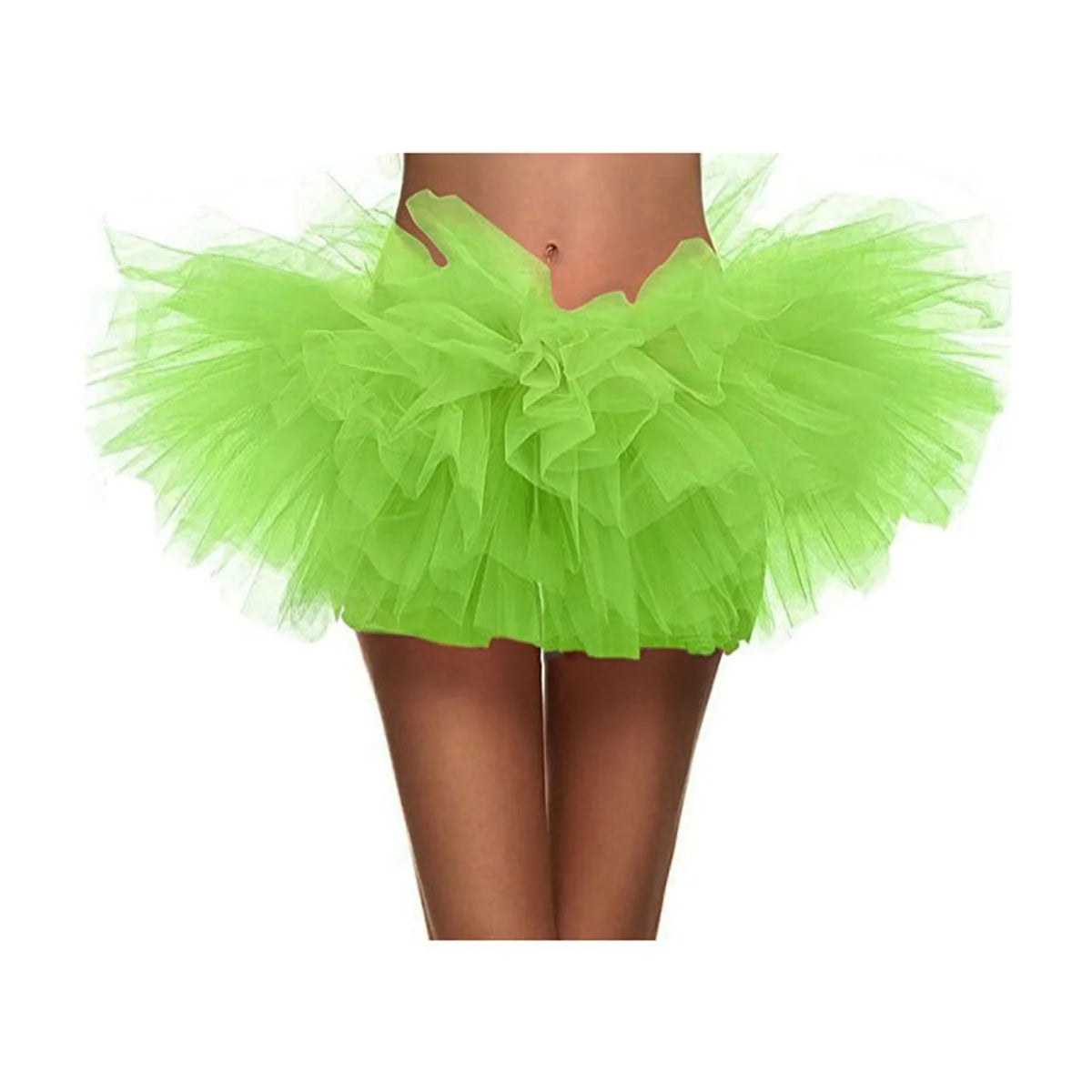 Women's 5-Layer Tulle Tutu Skirt – Fluffy 1980s Halloween Costume