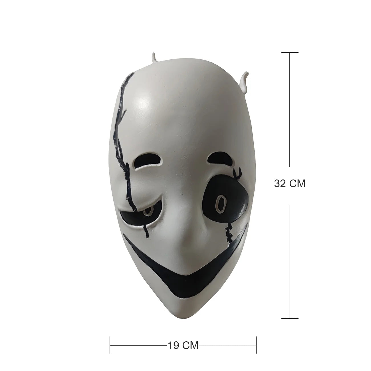 Undertale W.D.Gaster Mask Latex Halloween Cosplay Costume Prop