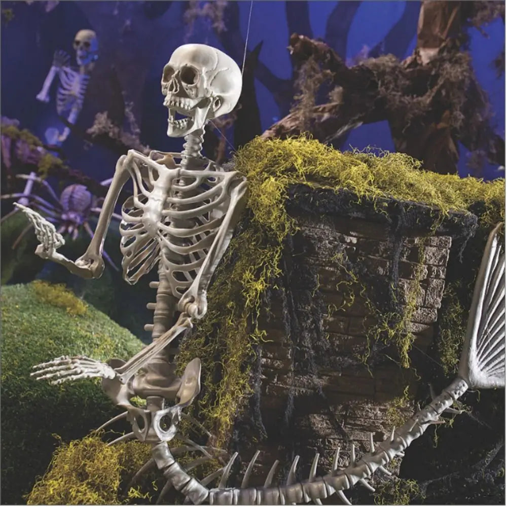 Skeleton Mermaid Skeleton Portable Plastic Decoration Fish Skeleton