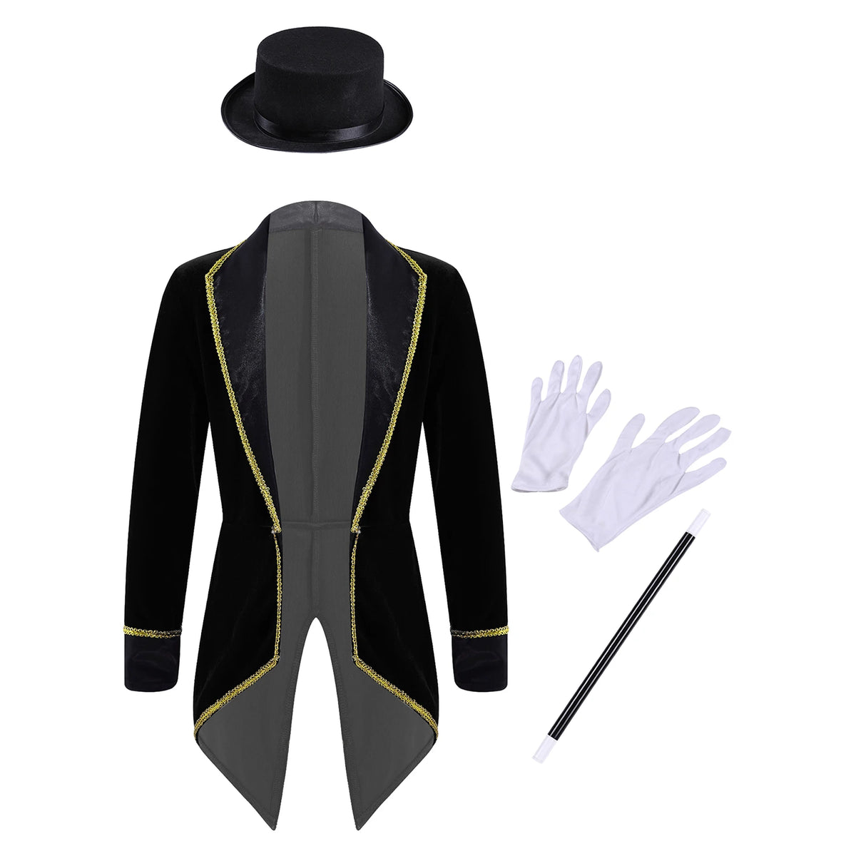 Boys Girls Circus Ringmaster Tailcoat Canivals Lion Tamer Halloween - product image 10