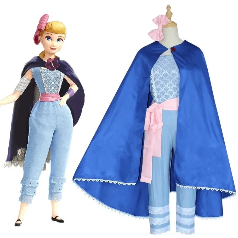 New Toy Anime Story Shepherdess Baby Full Set Top Pants Cloak Cosplay Costume for Women Girls Halloween carnival Party Uniform