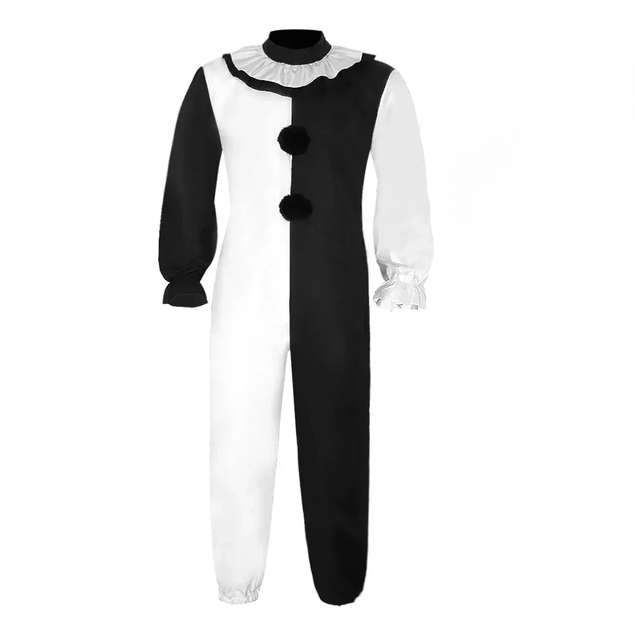 Terrifier Art Clown Costume Joker Disguise Jumpsuit Girls Up Horror Dress Suit Halloween - suit A / One size