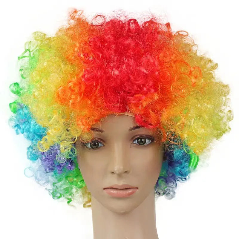 Kids Clown Costume Hat Kids Halloween Kindergarten Magic Game Show Jumpsuits Baby Prom - costume and hat / S