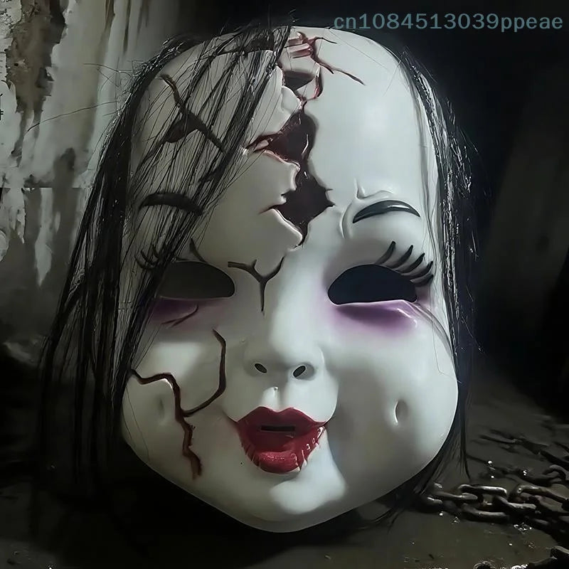 1 Pc Scary Ghost Mask Costume Props Chucky Ghost Doll Mask Halloween Full Face Helmet - A2