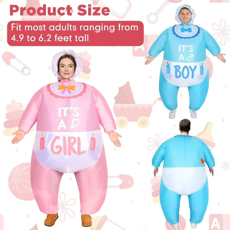 Pink & Blue Baby Inflatable Family Halloween Costume - product image 3