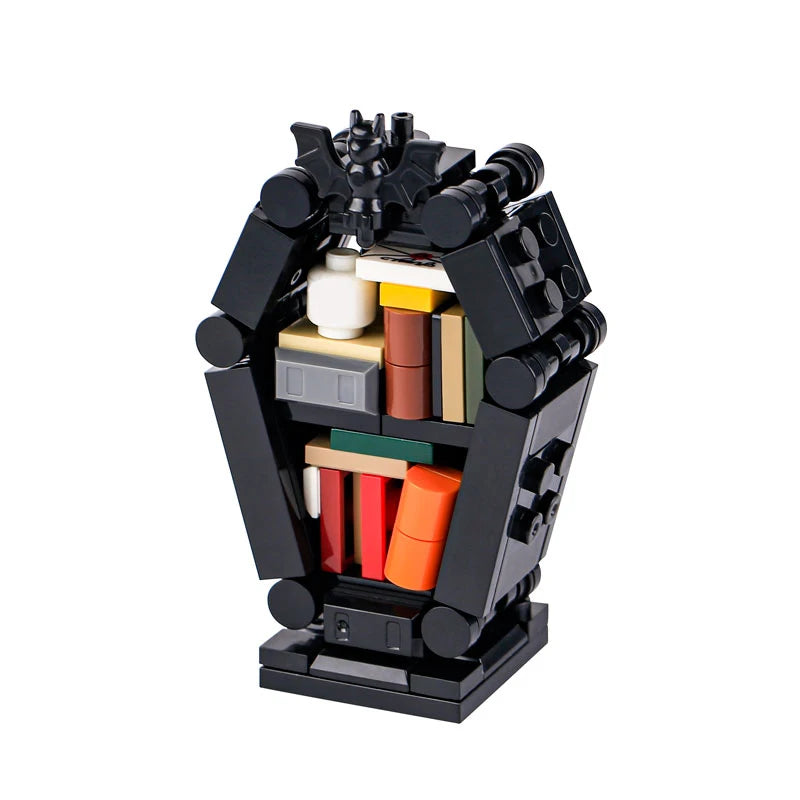 MOC Halloween Skeleton Horde Building Blocks Dark Castle with Vampire Throne DIY Medieval - B32-45