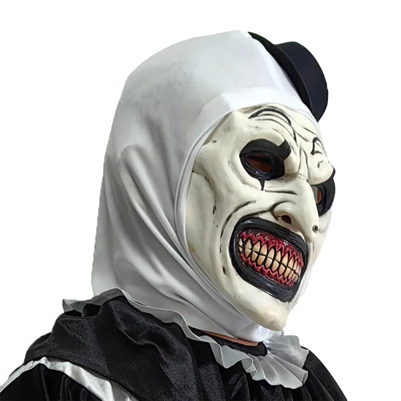 Scary Terrifier 3 Cosplay Mask Halloween Latex Adult Art the Clown Mask Headgear Party Costume Props