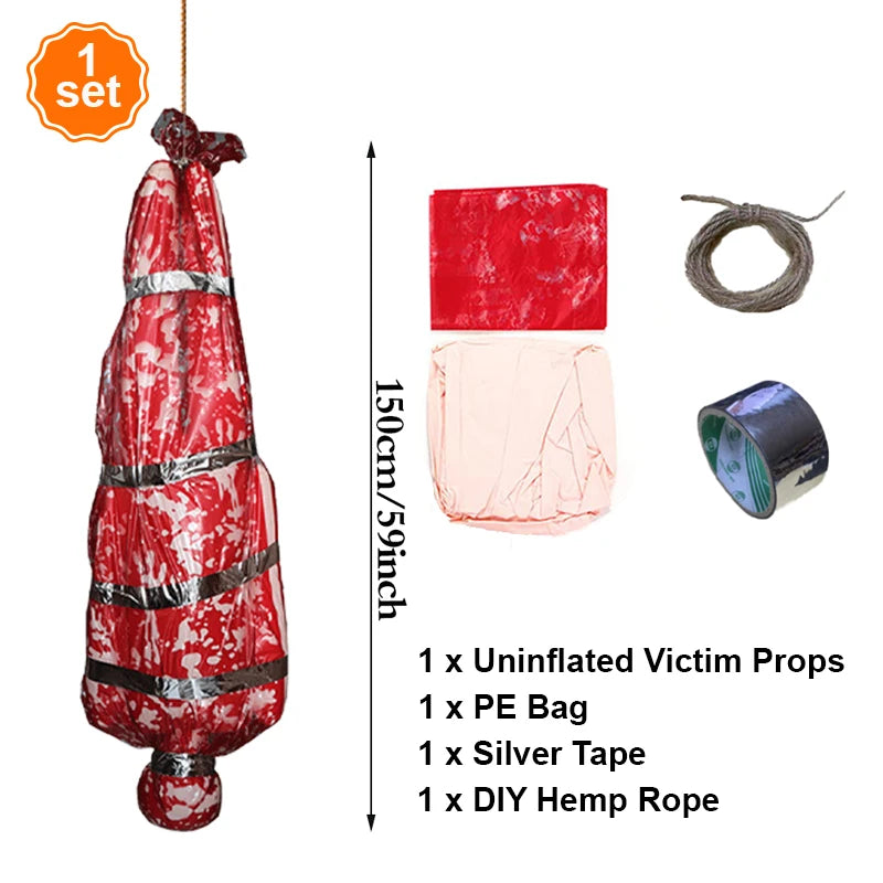 Halloween Dead Props Horror Outdoor Decoration Creepy Corpse Lamp Set Scary - product image 12
